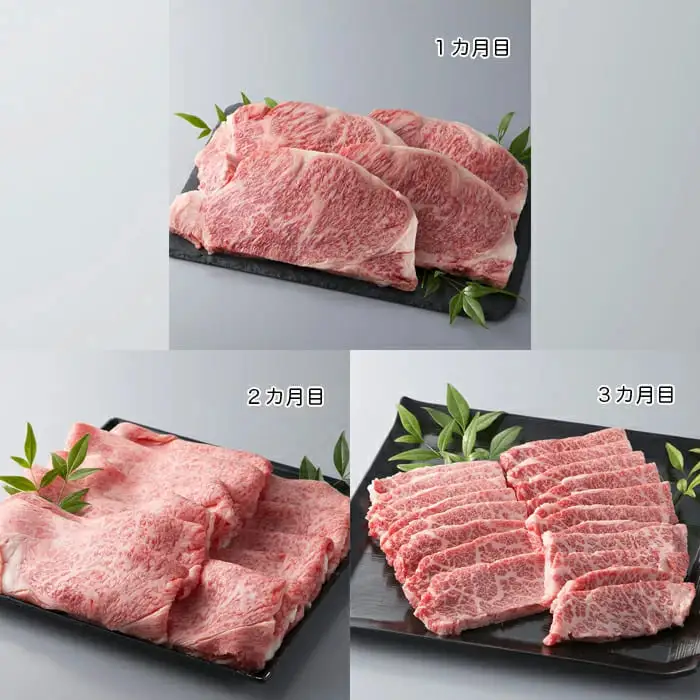 【A-035】大吉商店 近江牛コース（頒布会３カ月）Ｂ ［高島屋選定品］