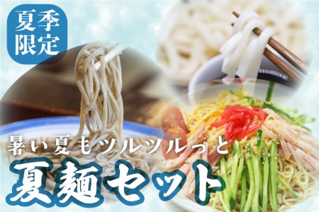 【夏季限定 4～9月発送】夏麺セット 12食 冷やし中華 生うどん 生そば 老田屋 夏 爽やか 常温保存 老田[AR024] seas2