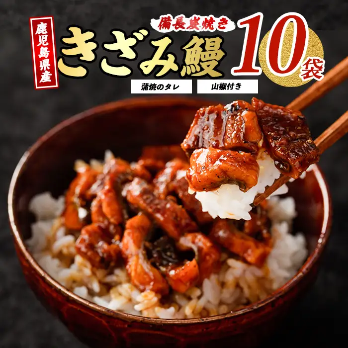 うなぎ きざみ 10袋 計500g 鹿児島県産 うなぎ IB020-004
