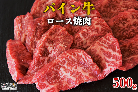 ＜パイン牛ロース焼肉　500g＞翌月末迄に順次出荷【c821_yu_x2】