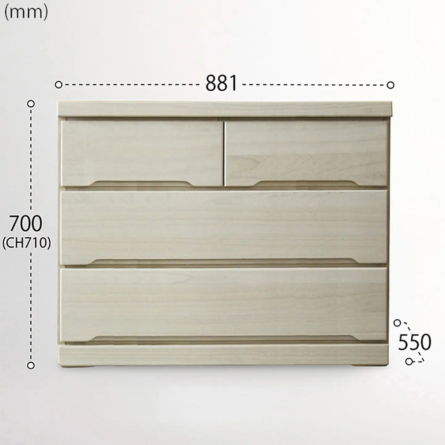 90-3LCD奥深 押入れ収納（白）【諸富家具】：C120-024