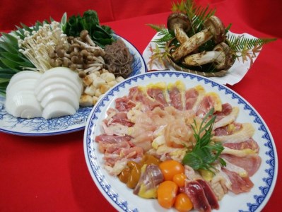 特上シャモすき焼きと特上松茸セット4～5人前＜丹波四季菜料理 宮本屋＞松茸 松茸