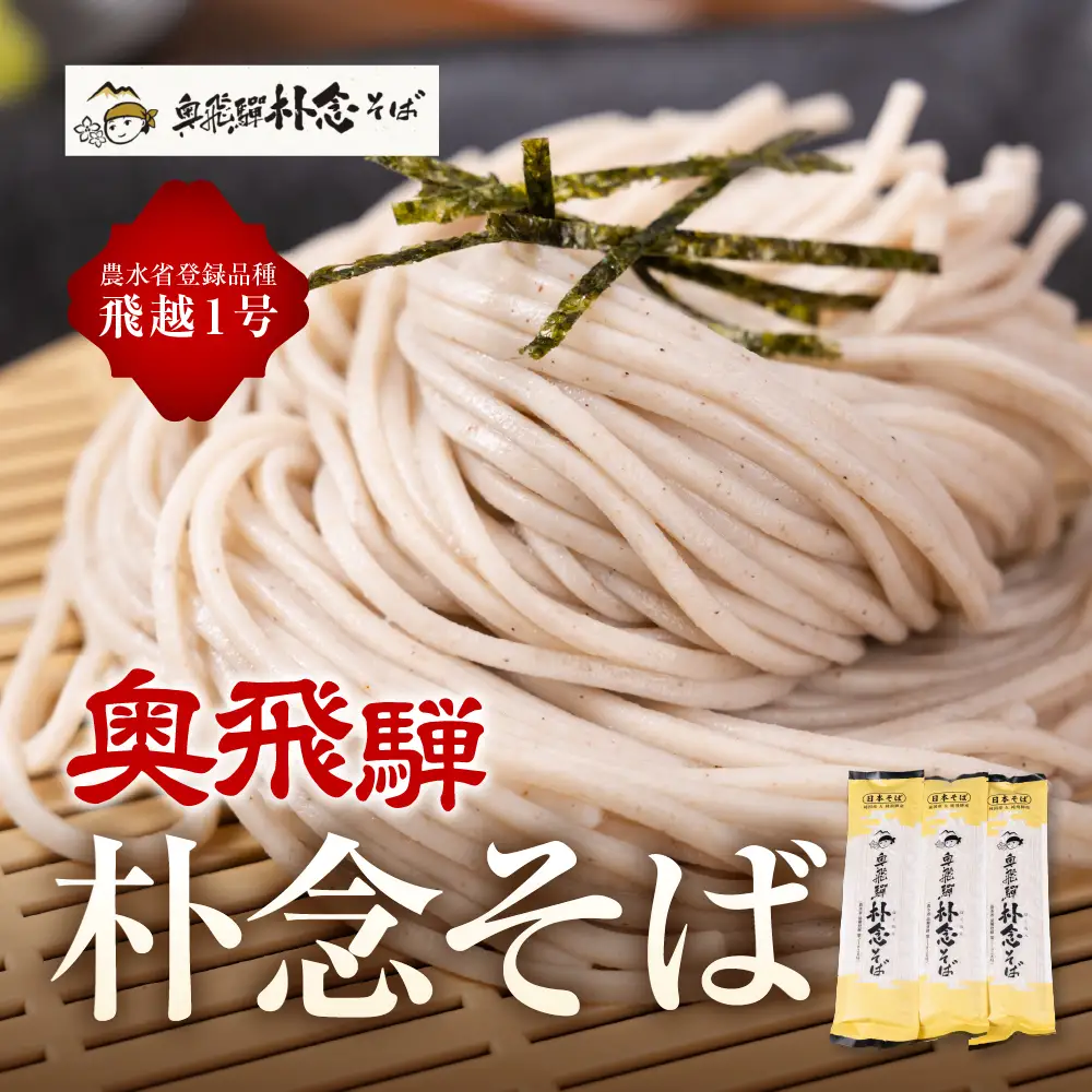 奥飛騨朴念そば 年2回定期便 乾麺200g×8袋 そば