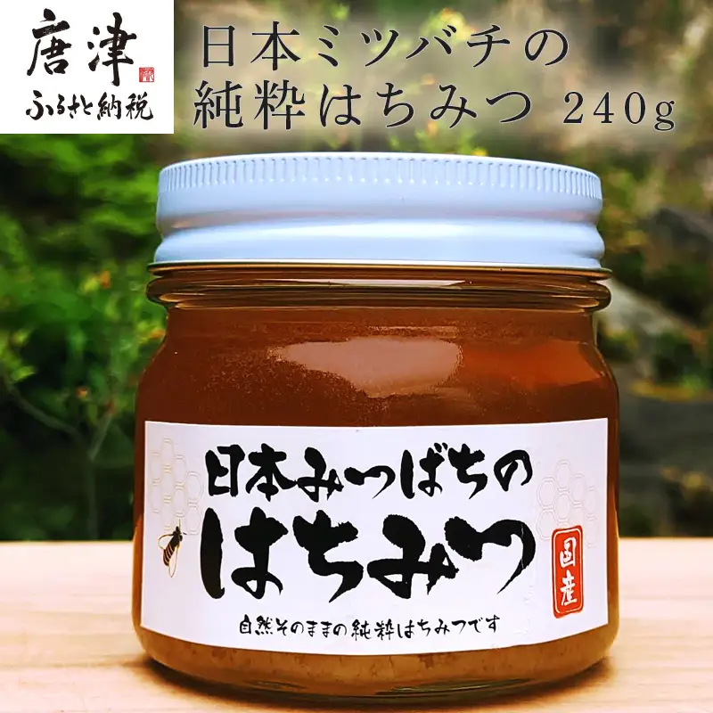 日本ミツバチの純粋はちみつ 240g