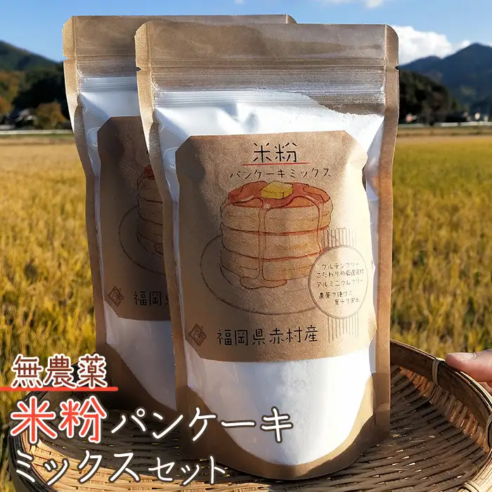 無農薬米粉のパンケーキミックスセット T1
