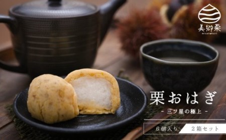 和菓子 栗おはぎ 6個入 × 2箱