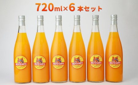 マルマみかんストレート果汁100％ジュース　720ml×6本セット 果汁飲料 野菜飲料 みかんジュース 