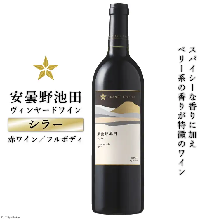 赤ワイン サッポロ グランポレール 安曇野池田ヴィンヤード「シラー」750ml