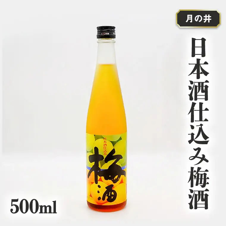 日本酒 仕込み 梅酒 月の井 500ml 大洗 地酒 国産梅 低糖_AW014