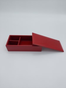 スリム弁当箱 木製本漆塗り 弁当箱 [C5703]