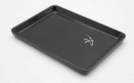 【高岡漆器】切手盆 ラン貝入 民芸品 工芸品 伝統技術  FAD-0713