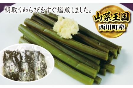 FYN9-230 野菜 わらび 塩蔵わらび 3kg 野菜