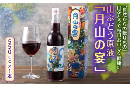 FYN9-423 山ぶどう原液「月山の宴」 1本 ブドウ 飲料 山形県 西川町