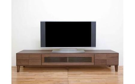 テレビ台 テレビボード 幅200 ウォールナット 無垢材 引き出し 収納 デッキ収納 TV台 ローボード 脚付き 大川家具 丸田木工 ボニー