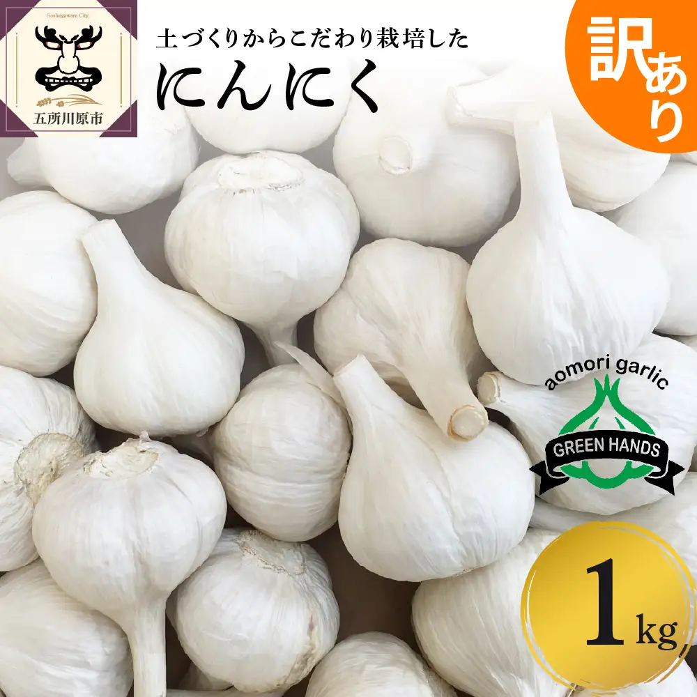 青森県産にんにく 訳あり 1kg にんにく