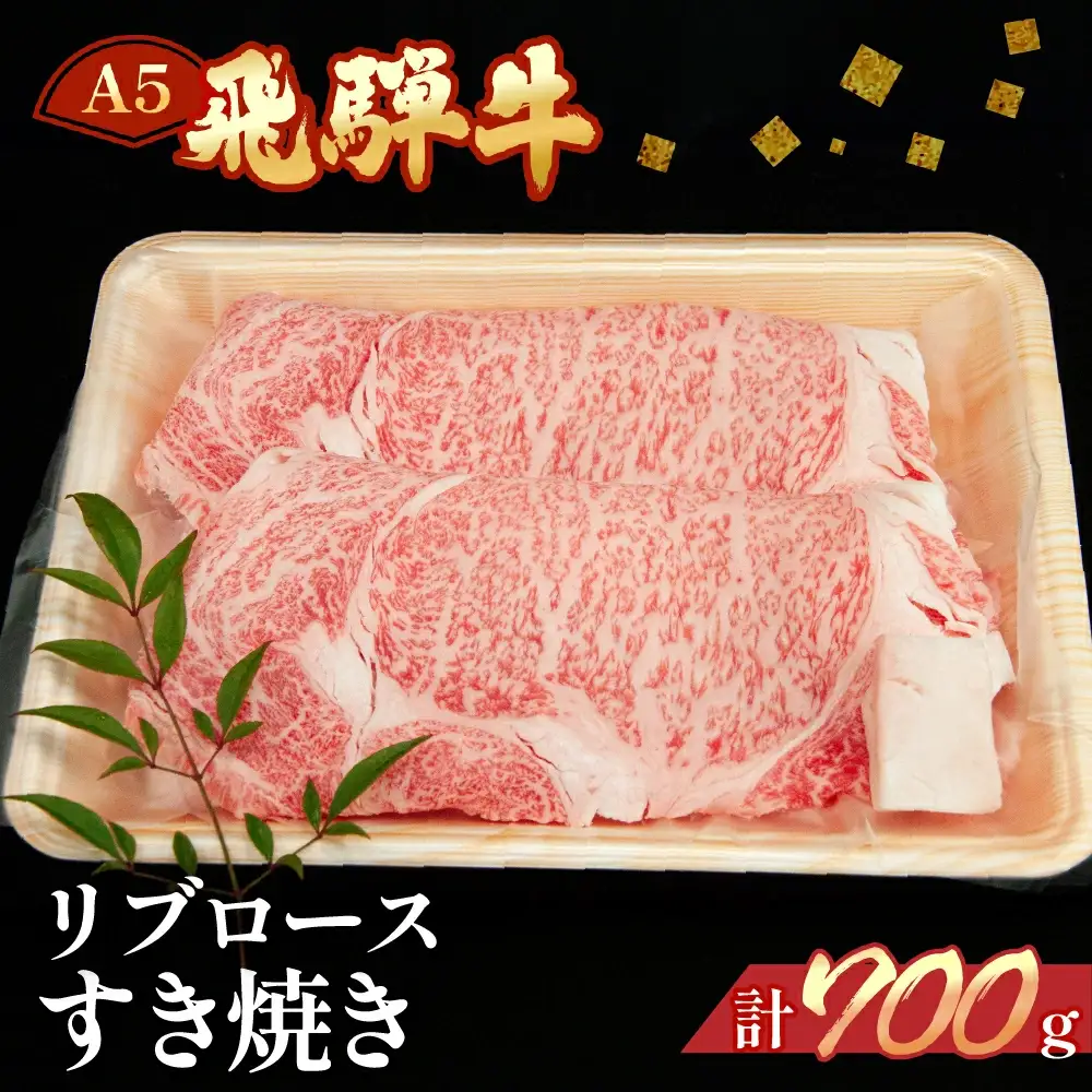 飛騨牛リブロースすき焼き 700g（5～6人分）【11-24】