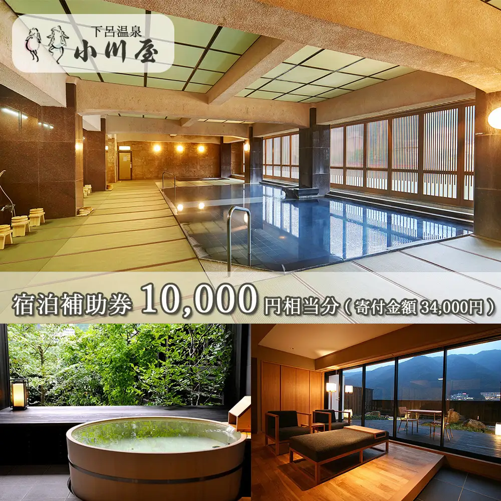  下呂温泉 【小川屋】宿泊補助券(10,000円分）【a010-1】