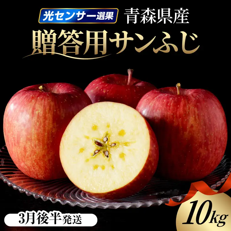 【2027年3月後半発送】 りんご 約10kg サンふじ 青森産 糖度 13度以上 贈答用 特選～特秀