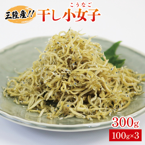干し小女子300g 海鮮 魚貝類 魚介類 魚 稚魚 新子 浜茹で 干し 小分け こうなご イカナゴ 肴  海藻 海産物 三陸 国産 岩手県 国産 味噌汁 ごはん 夕飯 おかず サラダ 大船渡 三陸 岩手県 国産