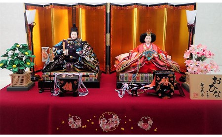 雛人形 京九番親王 桜爛漫 毛氈飾 雛人形