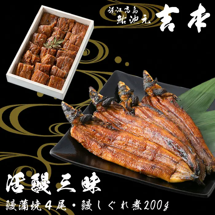 【B-748】近江高島鮎池元 吉本 活鰻三昧［高島屋選定品］