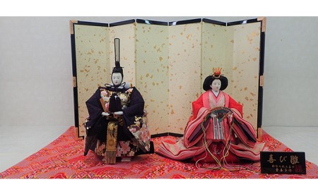 雛人形 京九番立雛 桜刺繍 金襴敷 雛人形