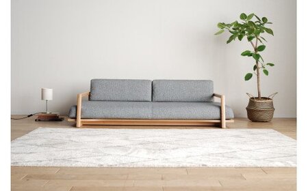 ソファ チェア 【開梱・設置】ソファ Slow（エスロウ） 180ｃｍ ナチュラル/スパイスアイボリー　AL277