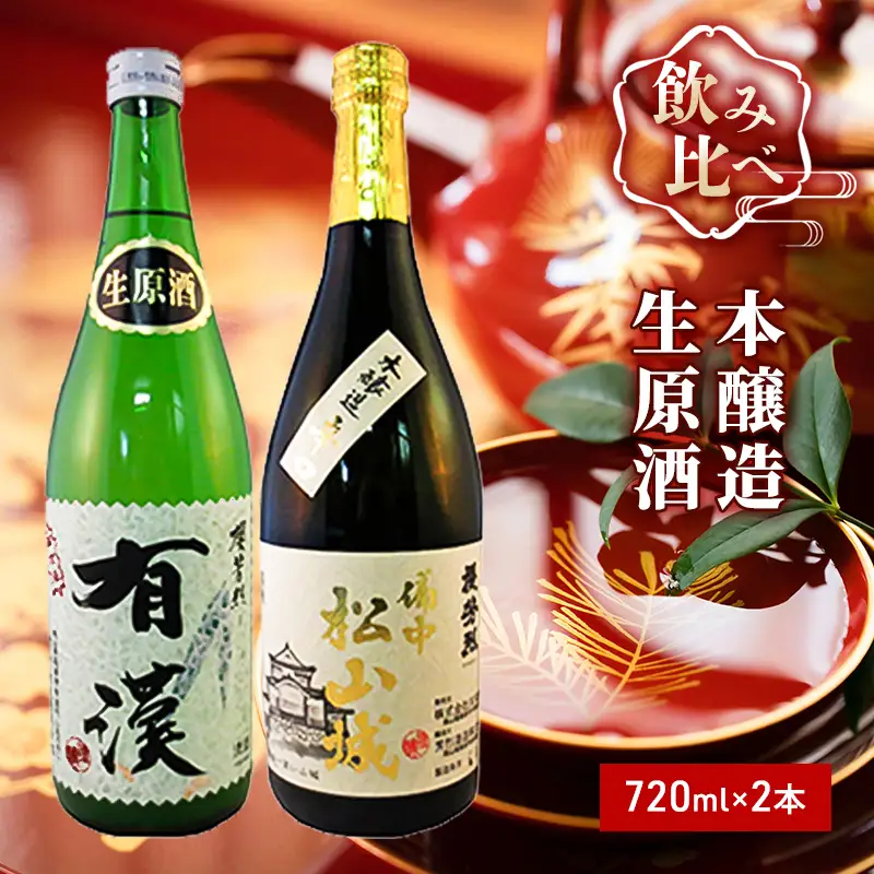 日本酒セット 櫻芳烈 本醸造 生原酒 有漢 日本酒セット【720ml×2本】
