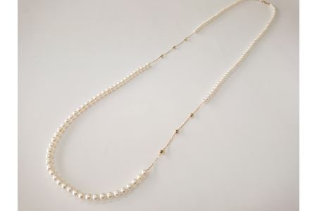 志摩産アコヤ真珠 K18 ベビー玉入りネックレス