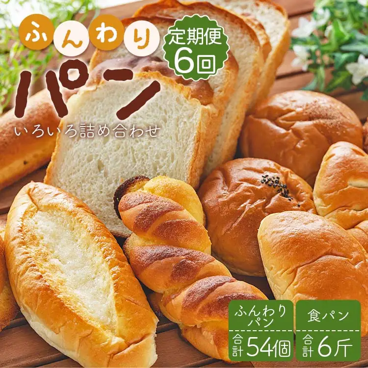 【6回定期便】ふんわりパン 9個 食パン 1斤 Wit-0077