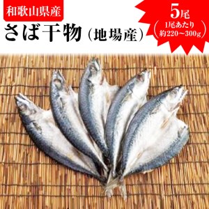 さば干物（地場産）5尾 ※着日指定送不可
