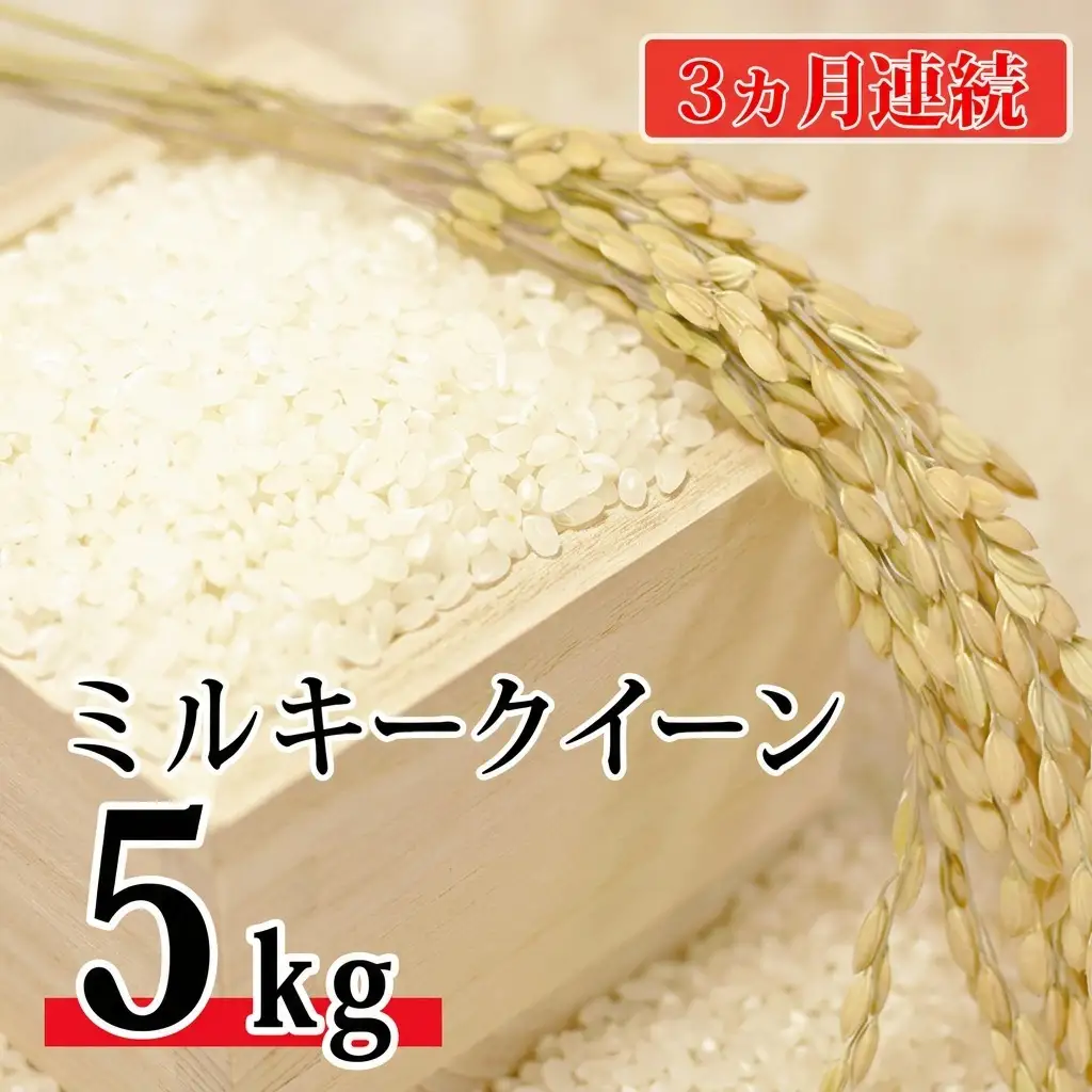 【15kg 5kg×3ヶ月】【定期便】近江米ミルキークイーン 無洗米 近江米ミルキークイーン