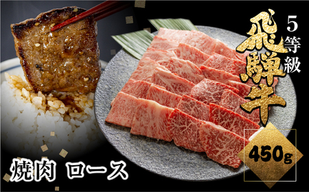飛騨牛ロース焼肉 焼き肉 450g BBQ 国産牛 国産 牛肉 肉 厳選 熟成 贈答用 焼肉 飛騨牛 飛騨市 ［CT039］