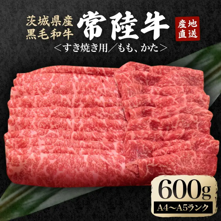 すき焼き セット 約600g 常陸牛 牛肉【すき焼き】【ho0899】
