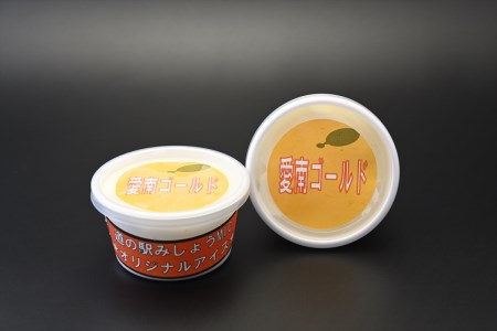 道の駅オリジナル「愛南ゴールドアイスクリーム」8個アイスアイスクリームシャーベットデザートスイーツお菓子食品冷凍みかん蜜柑柑橘河内晩柑さっぱり 愛南総研 道の駅MIC