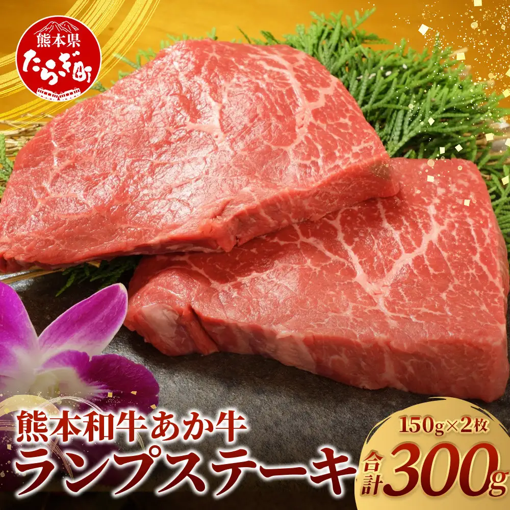 熊本和牛 あか牛 ランプステーキ 150g×2枚（計300g） 046-0242