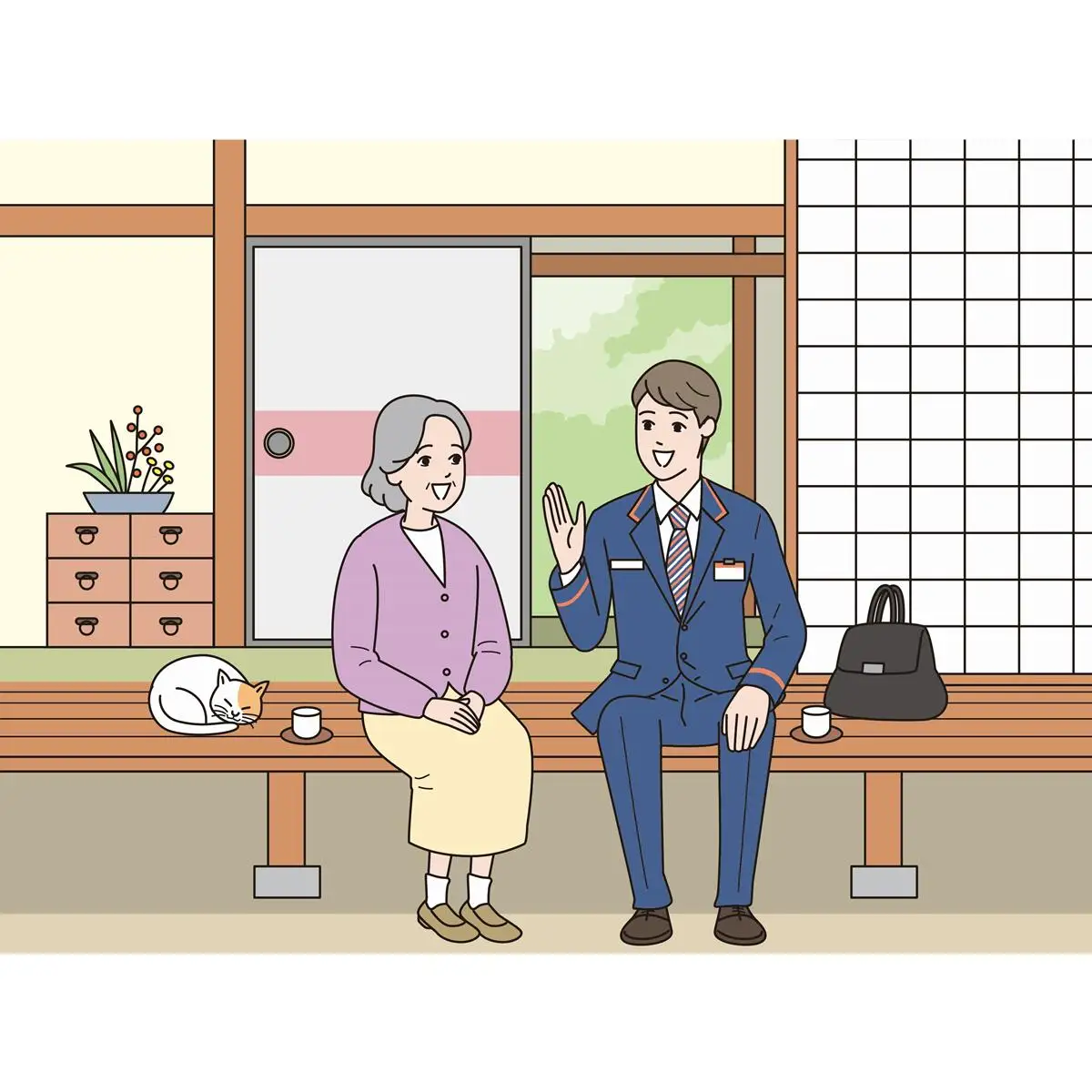 日本郵便 郵便局のみまもりサービス「みまもりでんわサービス」【12ヶ月】_I054-0256