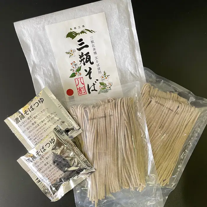 三瓶在来種玄そばを使用した「三瓶そば」
