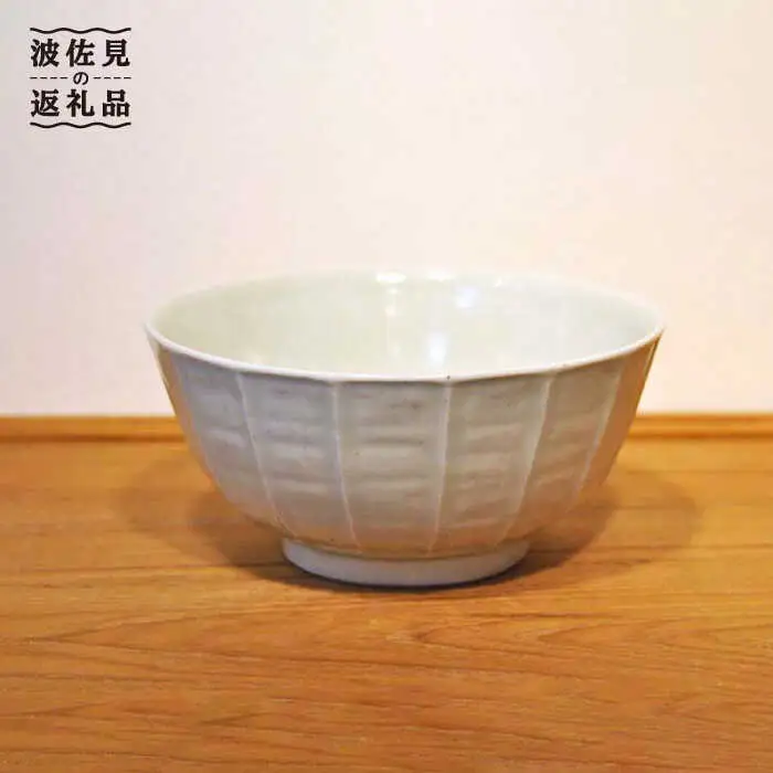 【波佐見焼】灰釉 面取り 大鉢 ボウル 2個セット 食器 皿 【堀江陶器】 [JD163] 波佐見焼