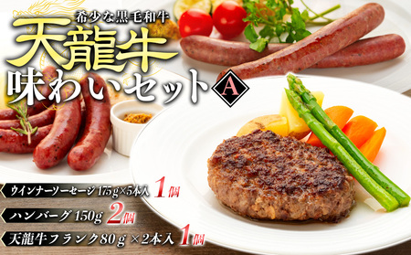 天龍牛味わいセットA ハンバーグ フランク ソーセージ