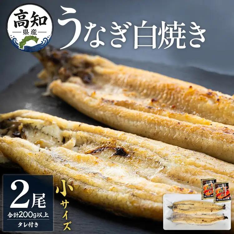高知県産うなぎ 白焼き 小サイズ 2尾 白焼き yw-0043
