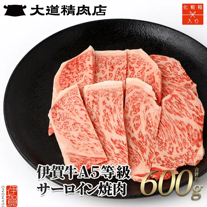 伊賀牛 【化粧箱入】 A5 サーロイン 焼肉 600g 伊賀牛 【dido0011】