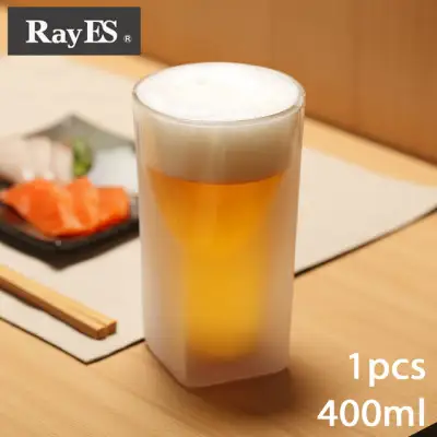 グラス ダブルウォールグラス 400ml フロスト 1個