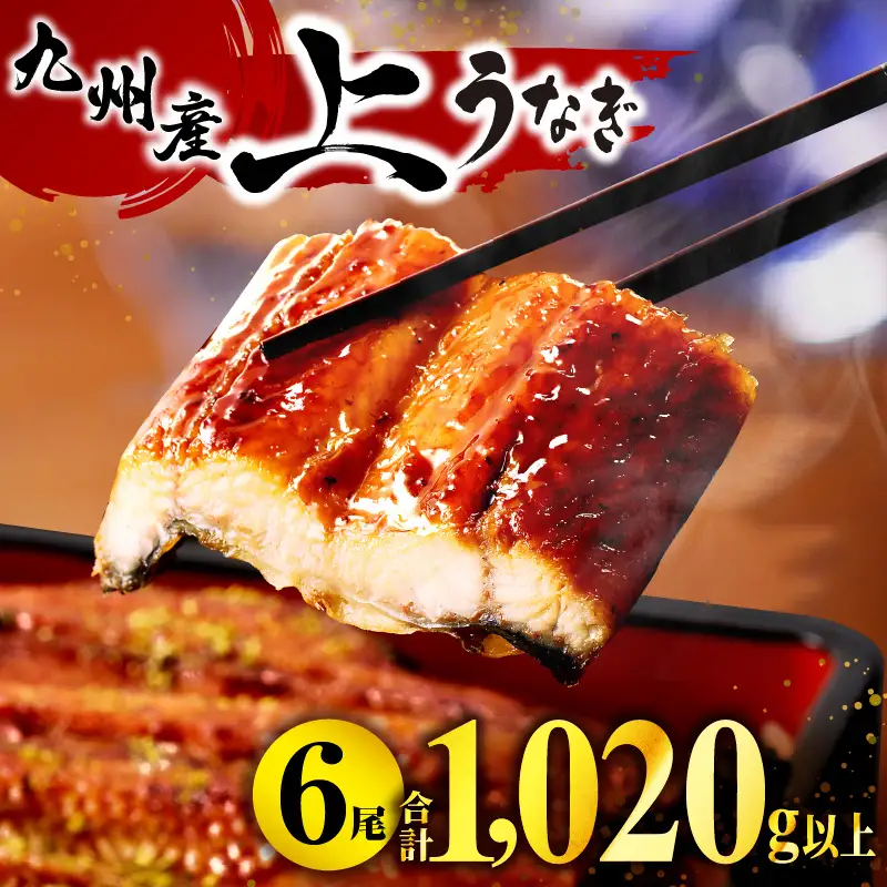 うなぎ 国産 蒲焼 6尾 うなぎ[計1.02kg以上]