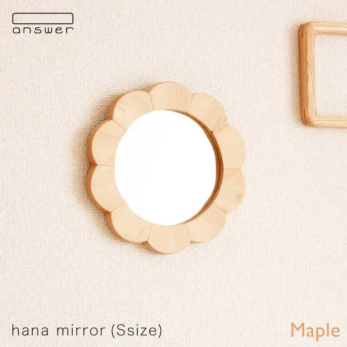 hana mirror （ Sサイズ ） メープル 《糸島》【answer】[APB013]