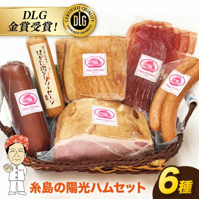 【お中元対象】＼DLG金賞受賞！／糸島の陽光 ハム 5種 セット 3 《糸島》 【志摩スモークハウス】ハム ソーセージ 食べ比べ[AOA003]