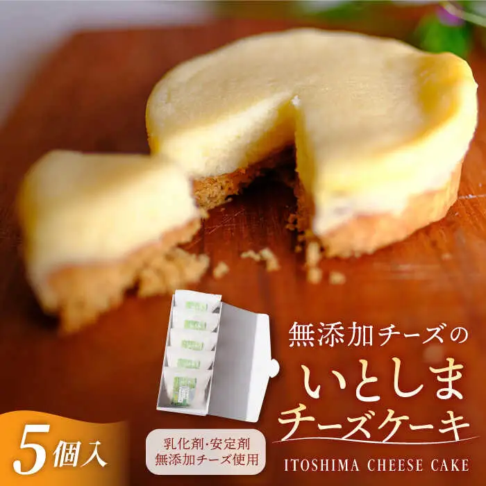 【お中元対象】無添加 チーズ のいとしまチーズケーキ【 5個 セット】[ATA002]