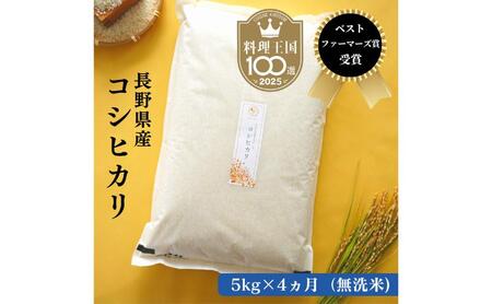コシヒカリ 定期便 4ヶ月 無洗米 5kg 令和8年産 コシヒカリ