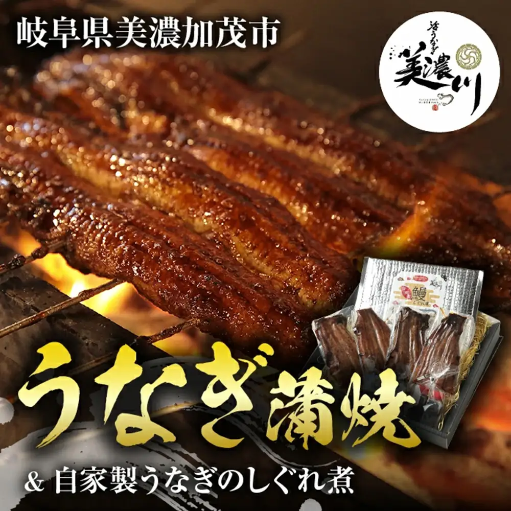 うなぎ 蒲焼 2尾 と自家製 うなぎ の しぐれ煮 100gのセット