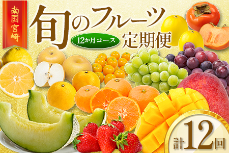 南国宮崎からお届け！旬のフルーツ 12ヵ月定期便【F105-25】